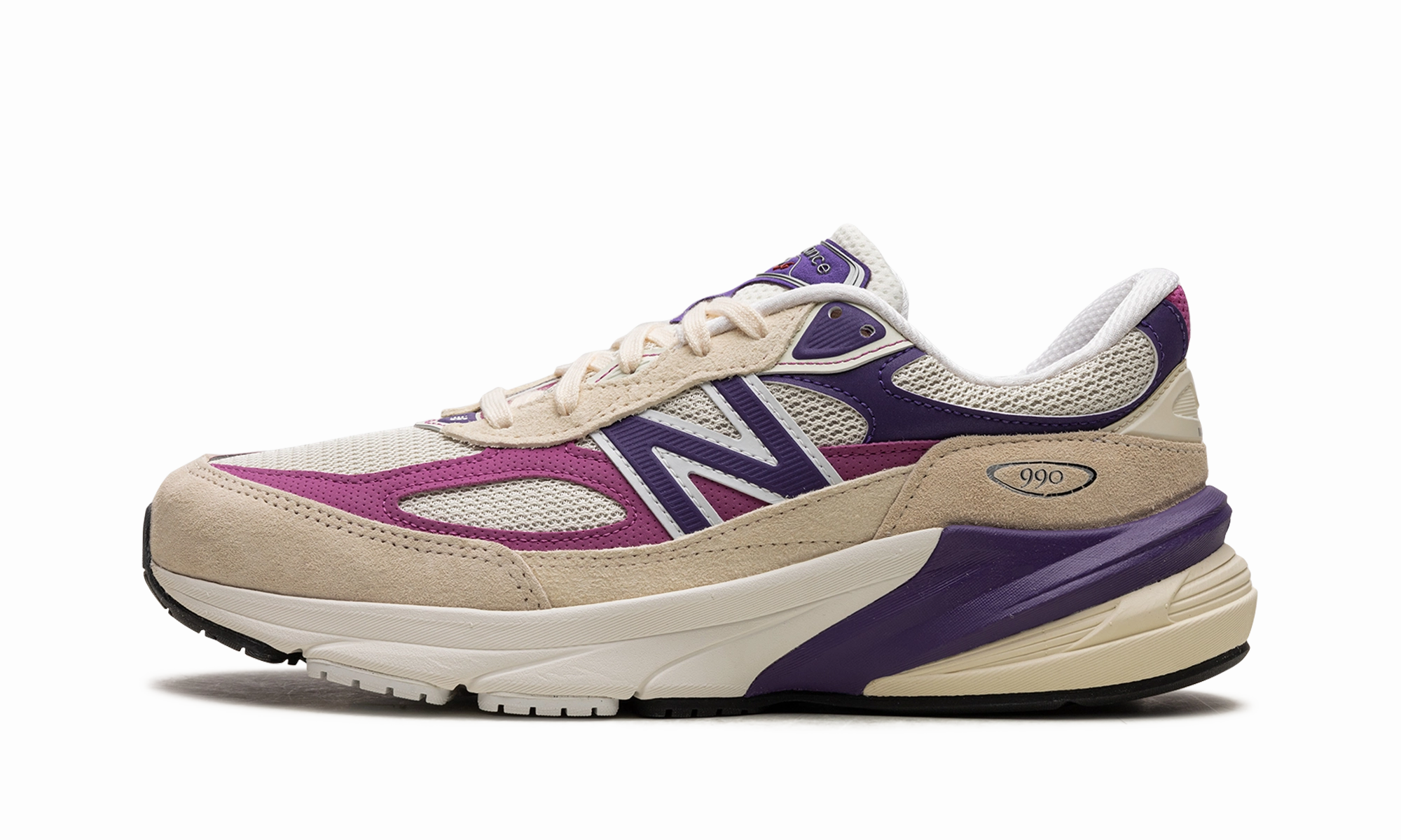 990v6 "Made in USA - Macadamia Nut Magenta" Blue New Balance Women's Shoes