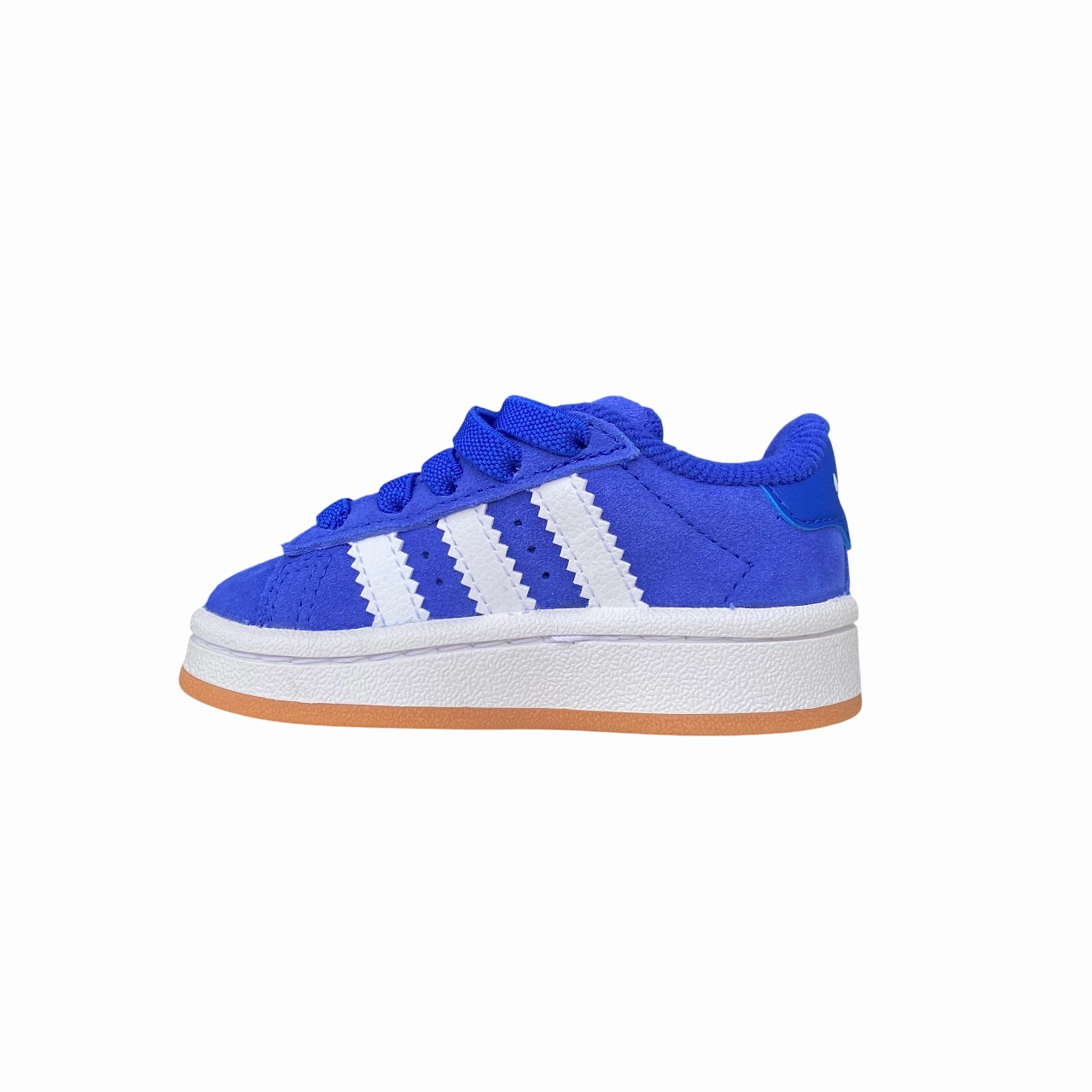Adidas Originals scarpa sneakers da bambino con strappo e laccio elastico Campus 00s JR5787 blu-bianco