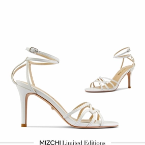  *ASTOR - white leather strappy sandal