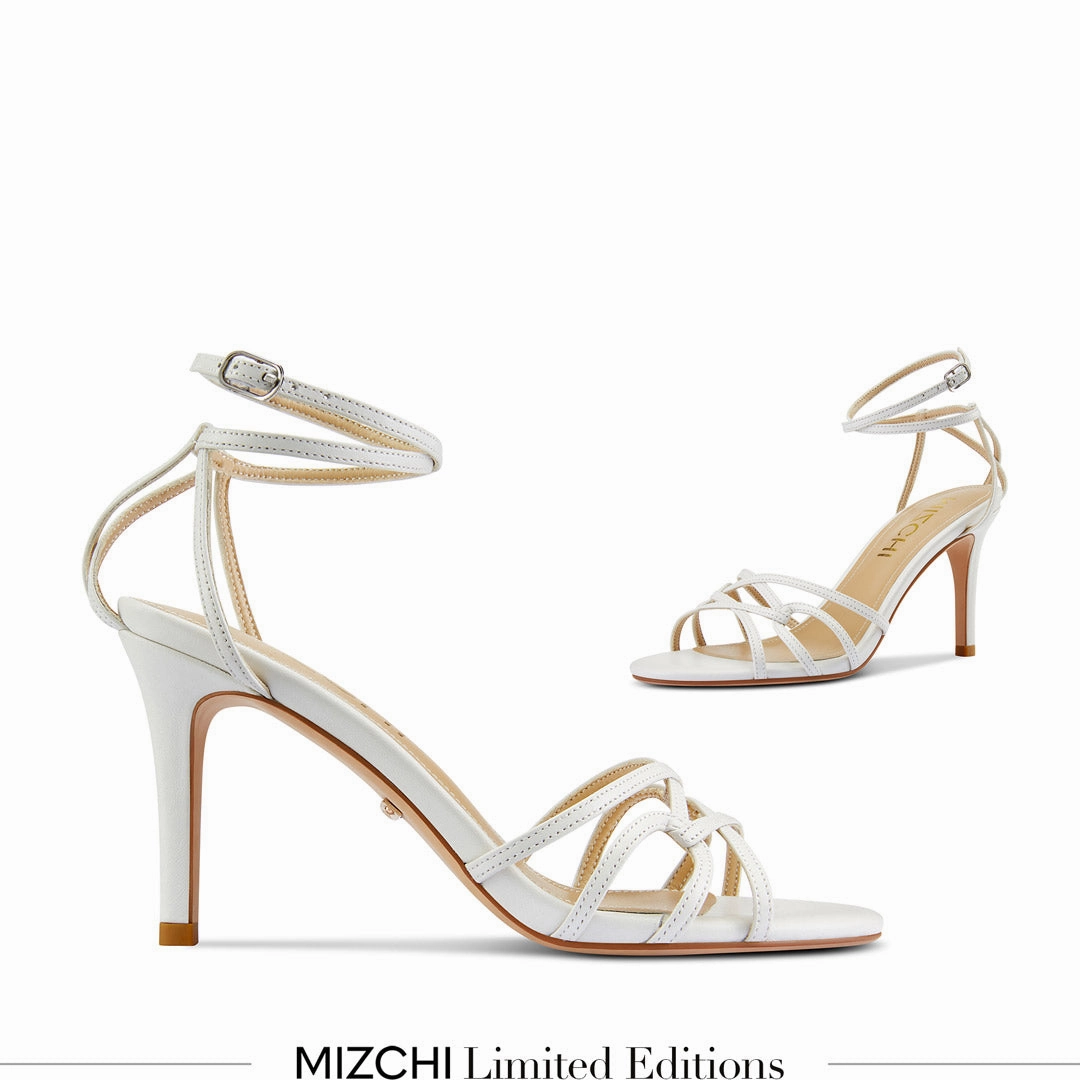 *ASTOR - white leather strappy sandal