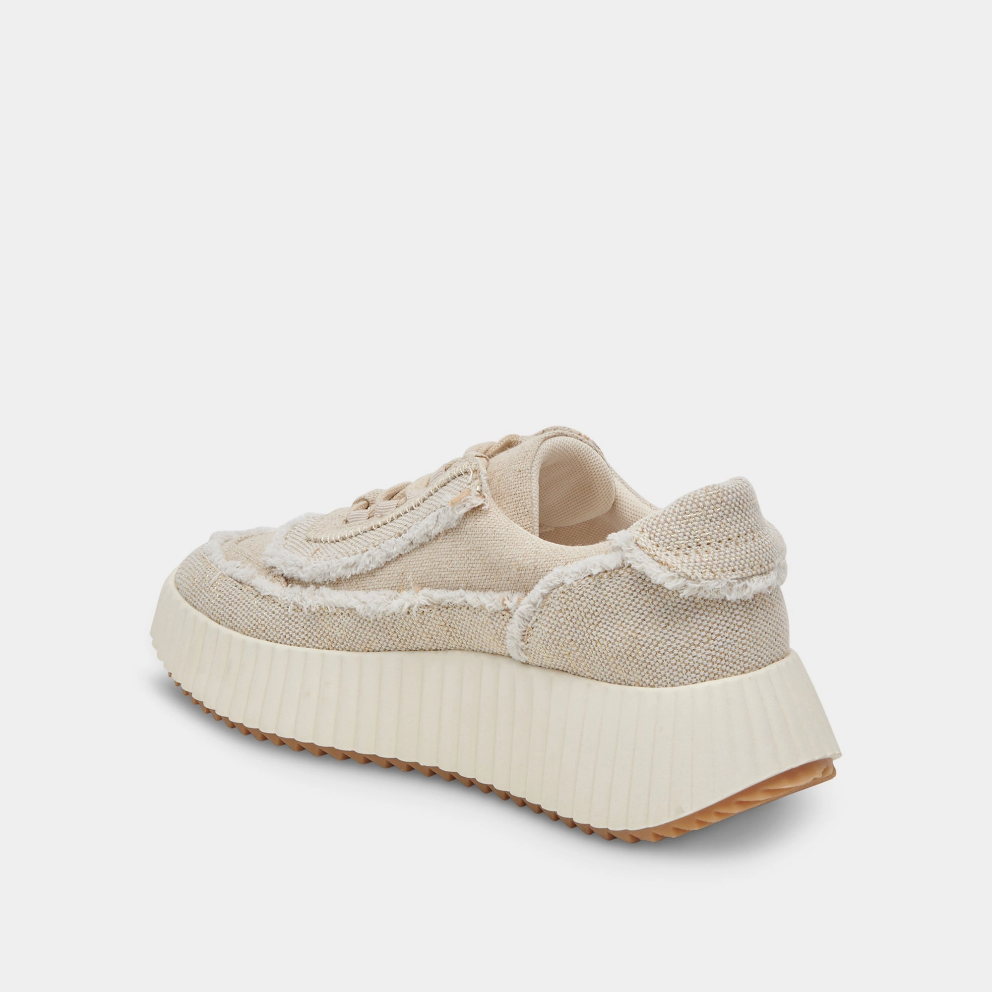 DOLEN FRAY SNEAKERS SAND CANVAS - re:vita