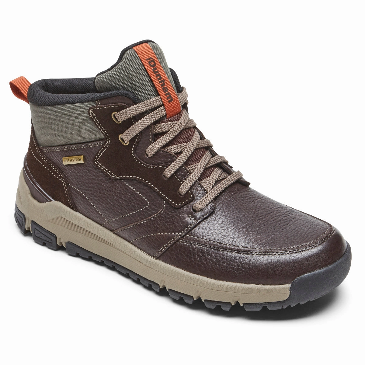 'Dunham' Men's Glastonbury WP Mid Hiker - Brown
