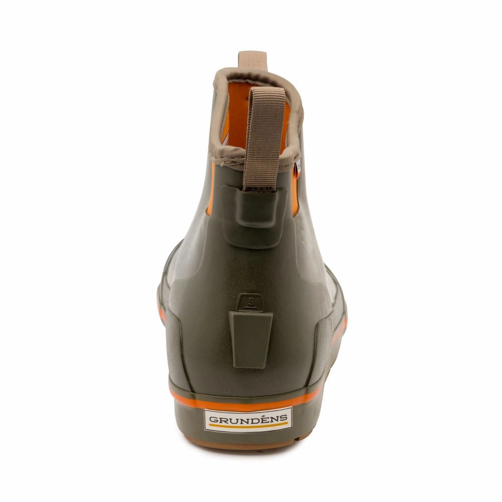 'Grundens' Men's 6" Deck-Boss WP Ankle Boot - Brindle Go Waterproof Shoes