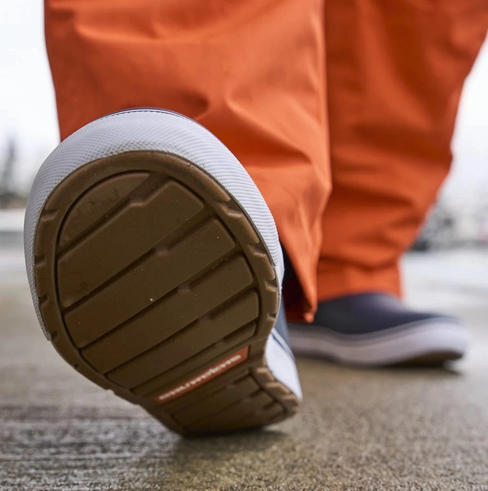 'Grundens' Men's 6" Deck-Boss WP Ankle Boot - Brindle Waterproof Satin Shoes