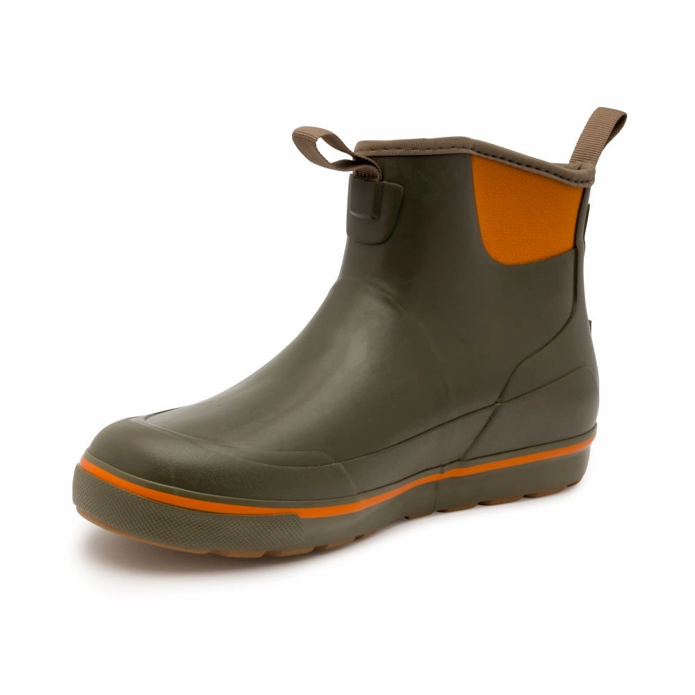 Best Waterproof Golf Shoe 'Grundens' Men's 6" Deck-Boss WP Ankle Boot - Brindle