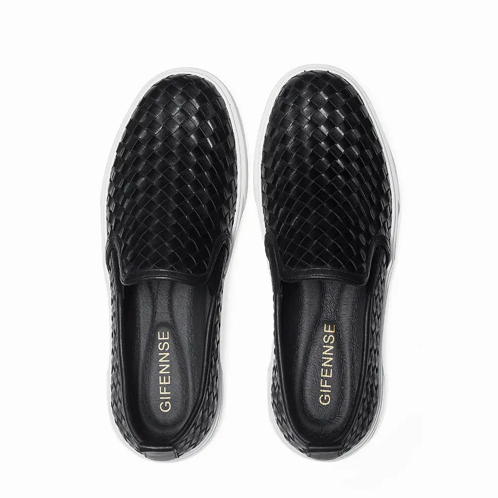 Hand-Woven Casual Dress Sneakers