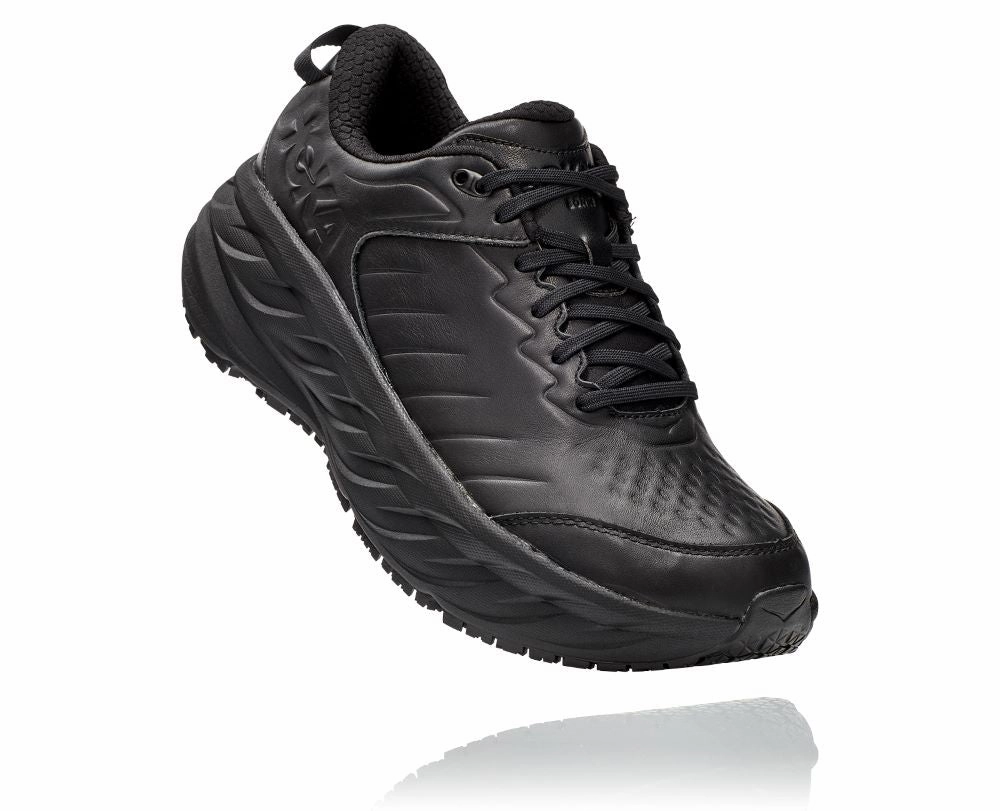 'HOKA' Men's Bondi SR - Black / Black (Wide) Sale Nearby