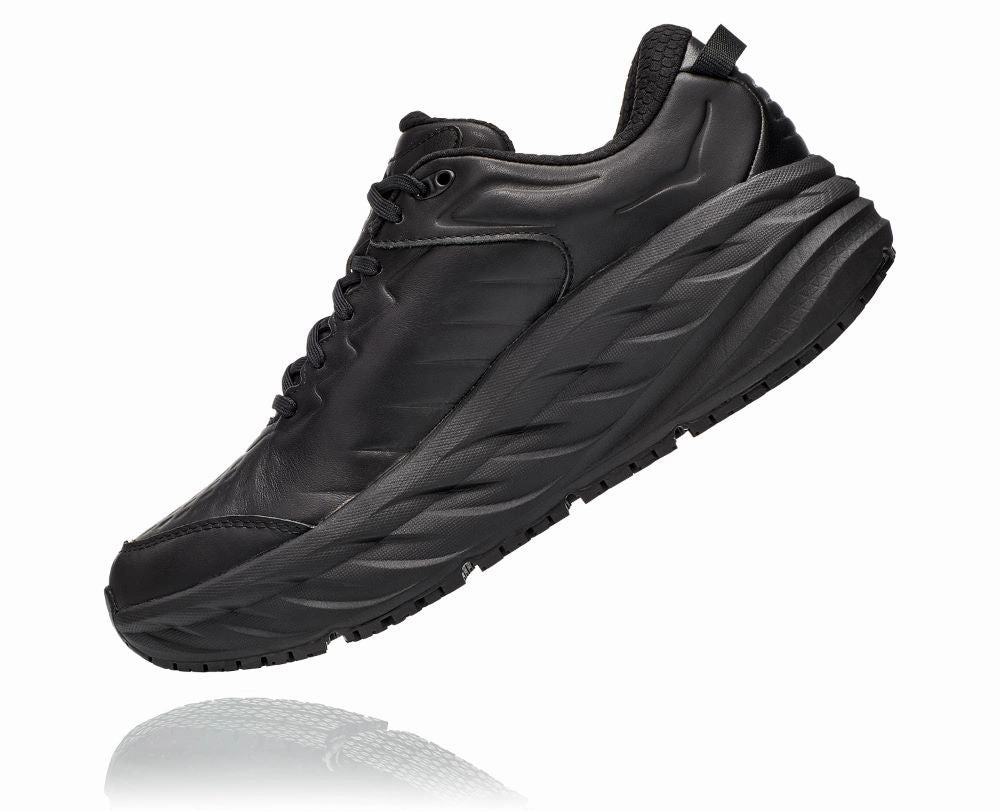 'HOKA' Men's Bondi SR - Black / Black (Wide) Downtown Chicago