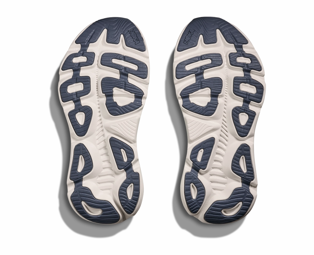 Best Shoes For Long Walks 'HOKA' Women's Gaviota 5 - Snow Melt / Cielo Blue