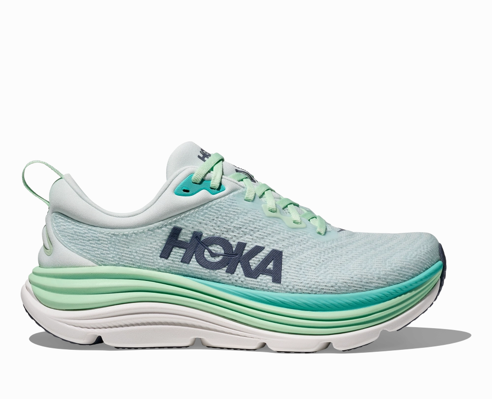 Shoes Little Rock 'HOKA' Women's Gaviota 5 - Snow Melt / Cielo Blue