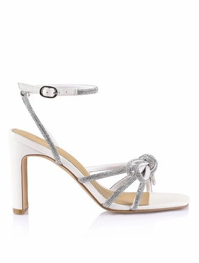  Kammie Heeled Sandals - Chalk Leather