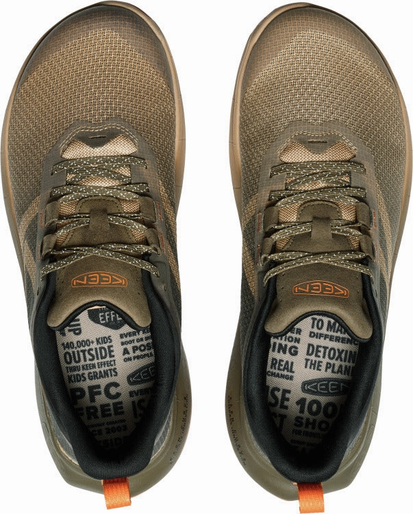 'Keen Outdoor' Men's 450 Dirt Hiking Shoe - Light Curry / Orange Pepper Best Hiking Shoes Nz