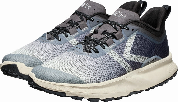 Hiking Shoes With Good Traction 'Keen Outdoor' Men's 450 Dirt Hiking Shoe - Star White / Magnet