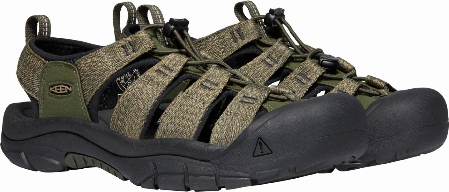 'Keen Outdoor' Men's Newport H2 Sandal - Forest Night / Black Best Jungle Hiking Shoes