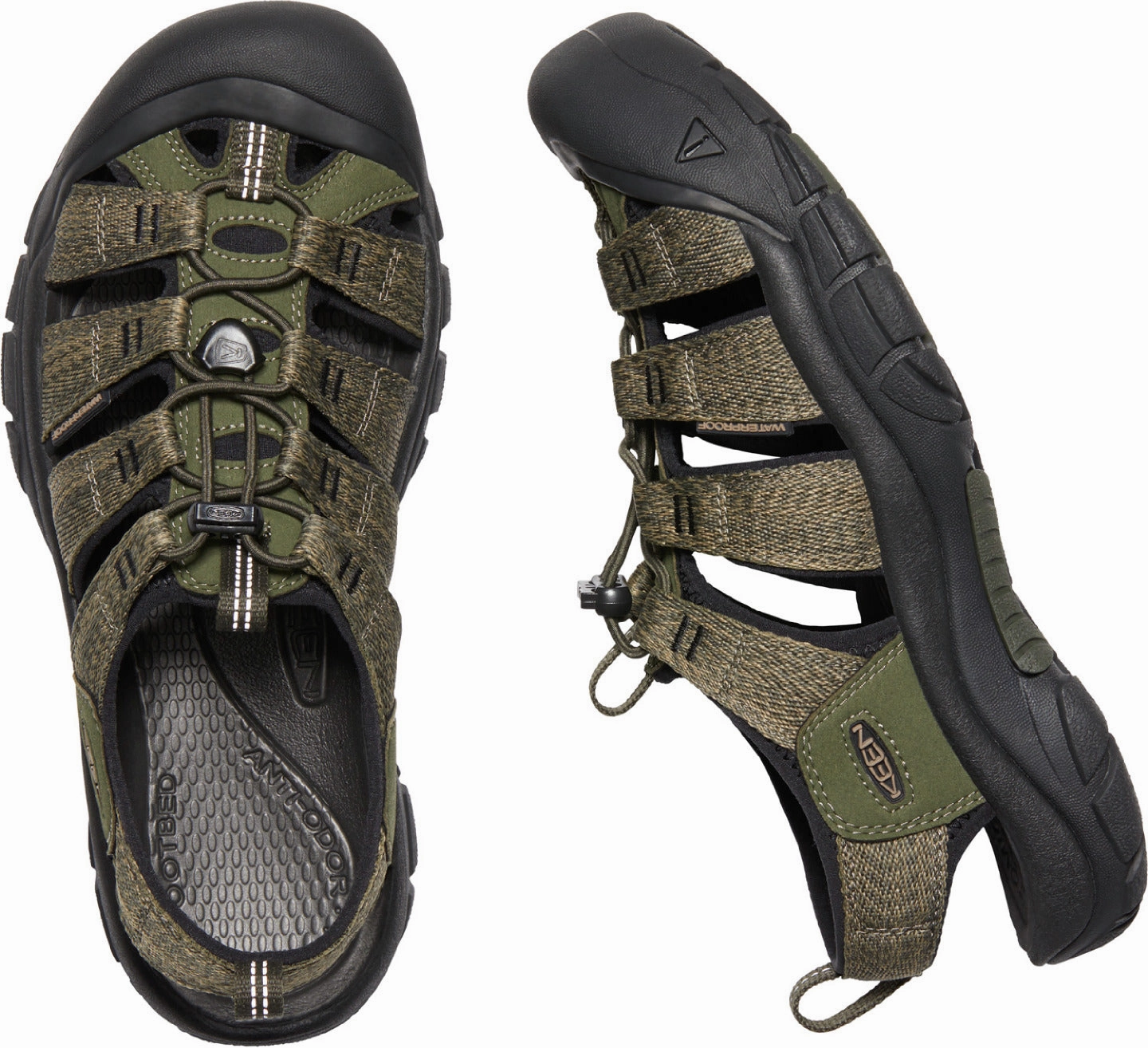 Hiking Shoes Vietnam 'Keen Outdoor' Men's Newport H2 Sandal - Forest Night / Black