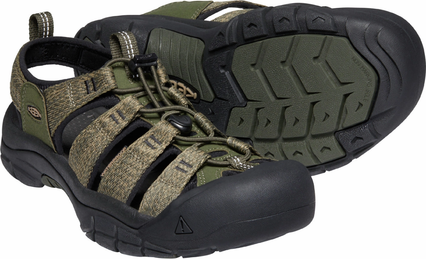 'Keen Outdoor' Men's Newport H2 Sandal - Forest Night / Black Go Outdoors Climbing Shoes