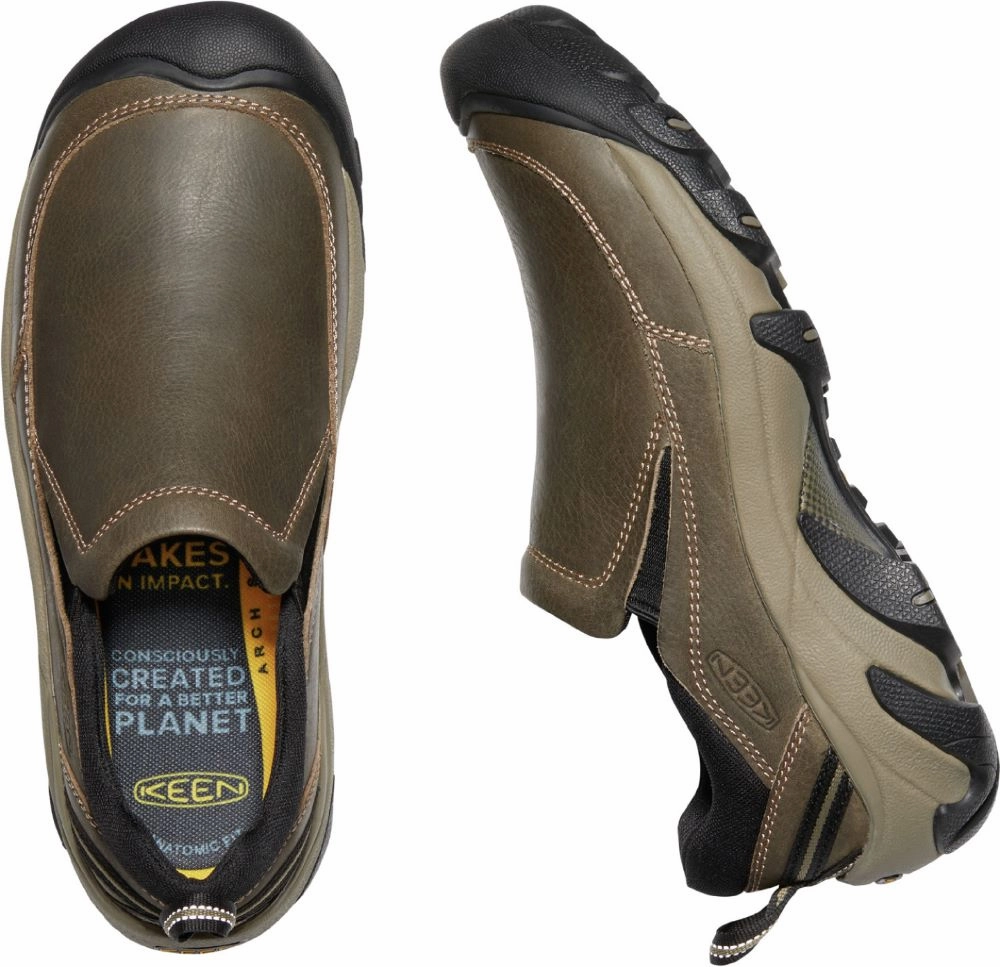 'Keen Outdoor' Men's Targhee II Soho Slip On - Grey / Black Water And Hiking Shoes