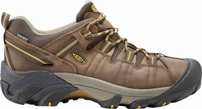Hiking Shoes Good For Plantar Fasciitis 'Keen Outdoor' Men's Targhee II WP Hiker - Cascade Brown / Golden Yellow