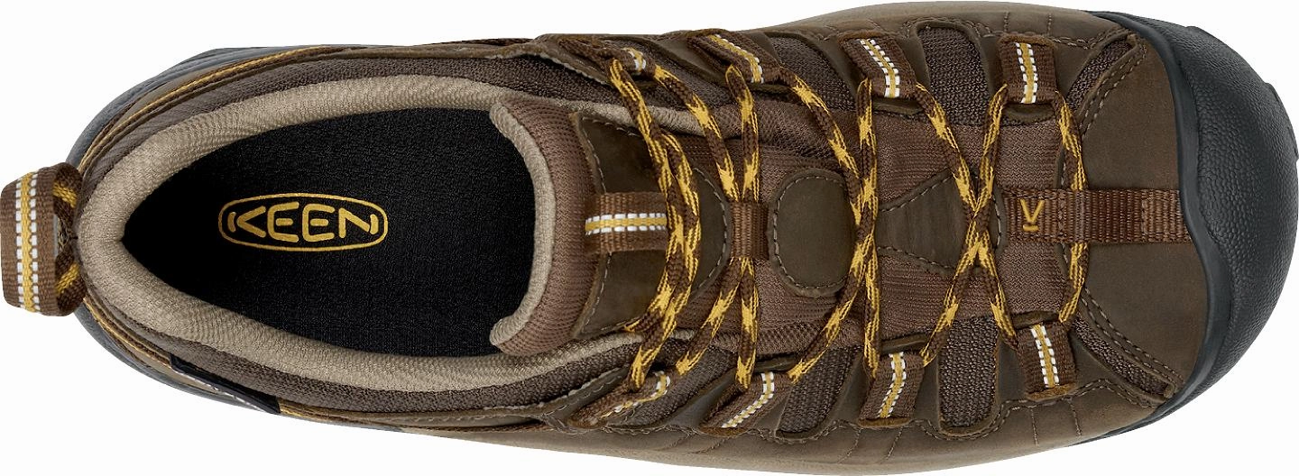Best City Hiking Shoes 'Keen Outdoor' Men's Targhee II WP Hiker - Cascade Brown / Golden Yellow