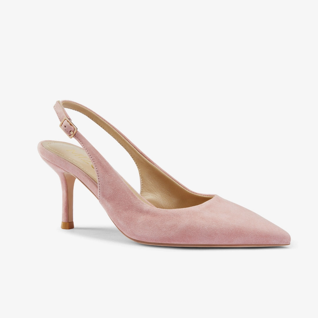 *Lena 75 - pink suede slingback