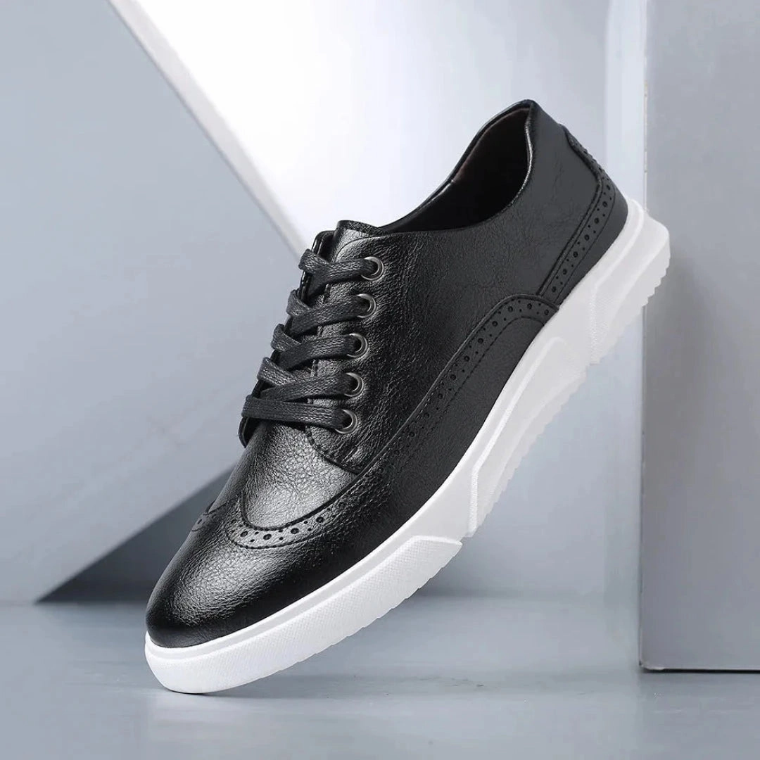 Logan Wingtip Faux Leather Sneakers
