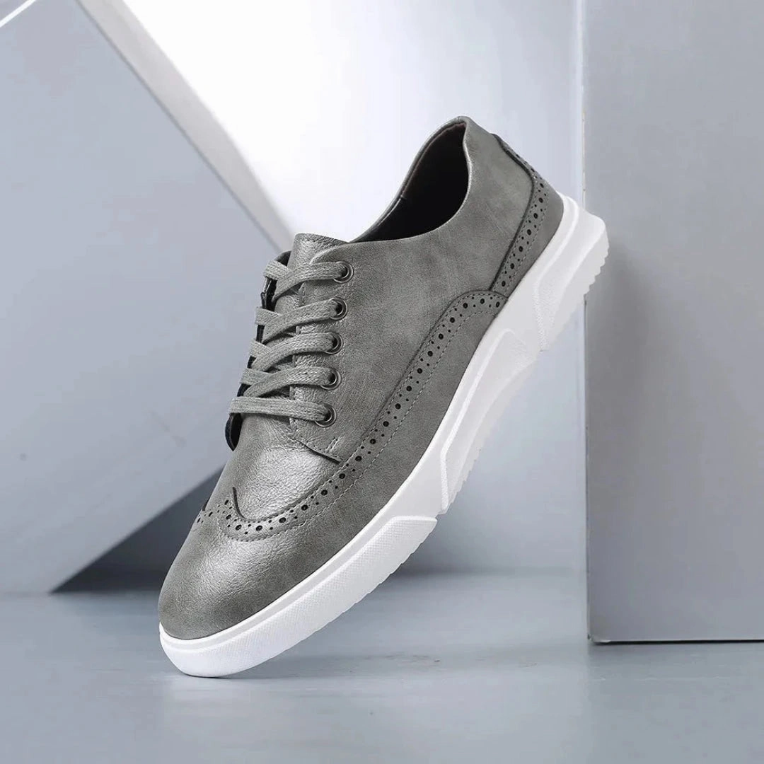 Logan Wingtip Faux Leather Sneakers