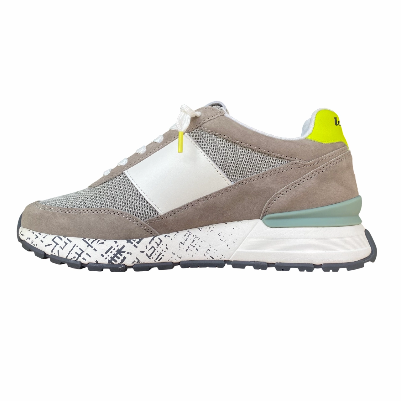 Lotto Leggenda scarpa sneakers da uomo Tokyo Ginza PRT 222656 DCM grigio-nero-verde acacia