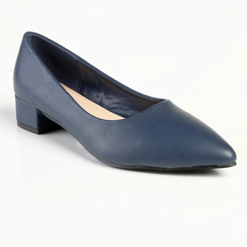 Madison Bernadette Low Block Heel Court - Navy