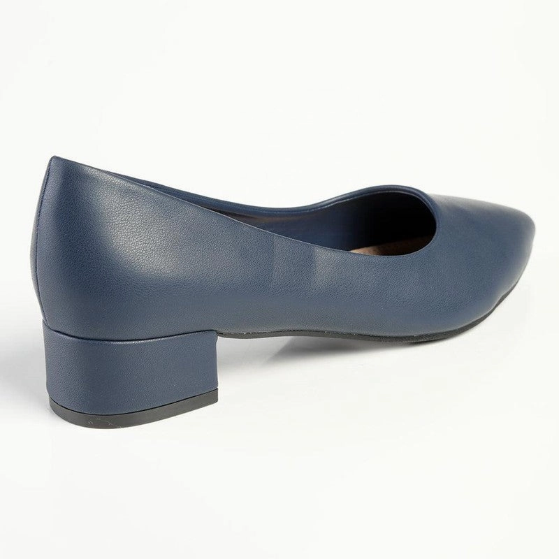 Madison Bernadette Low Block Heel Court - Navy