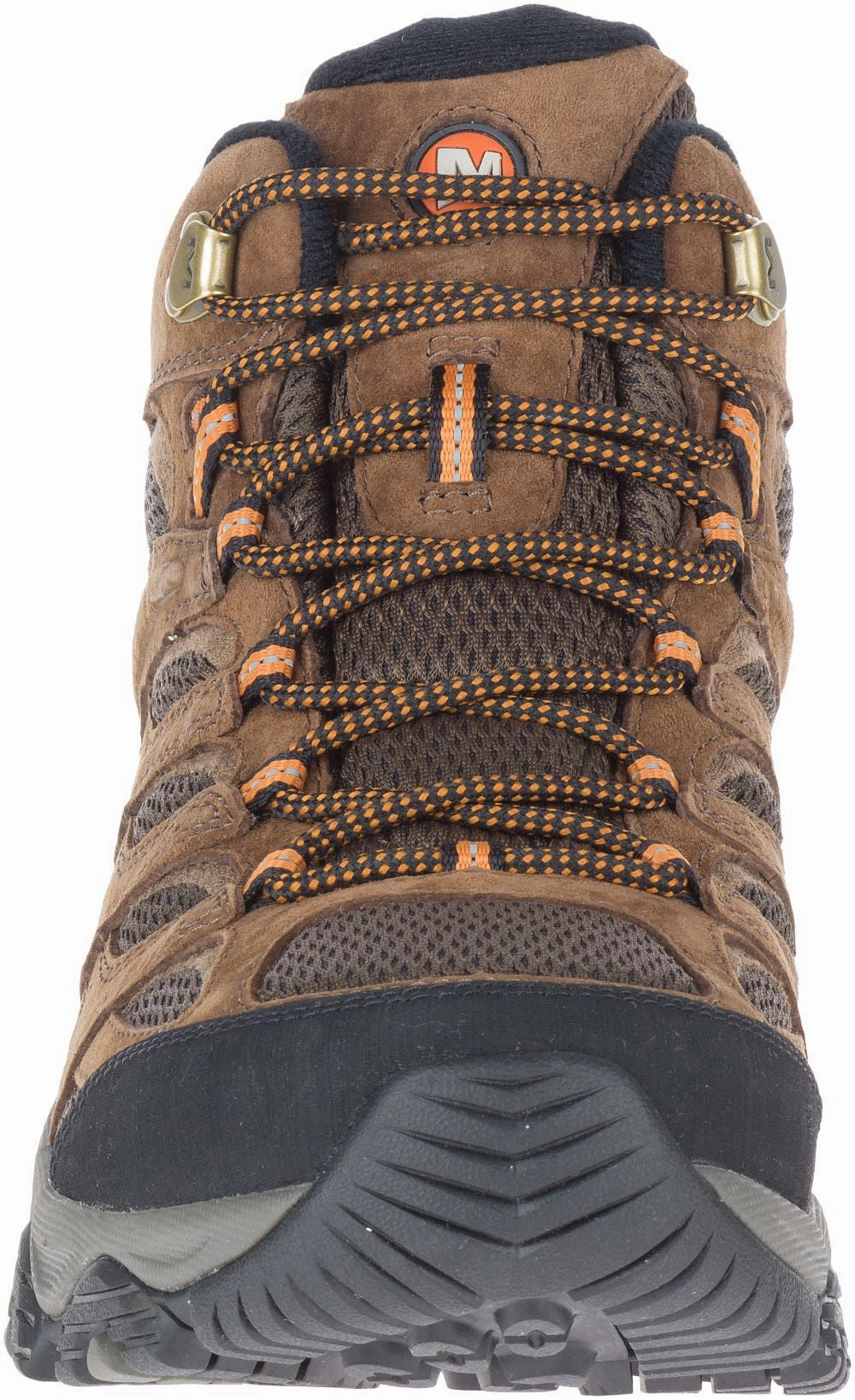 'Merrell' Men's Moab 3 Mid Hiker - Earth (Wide) Hiking Shoes With Toe Box
