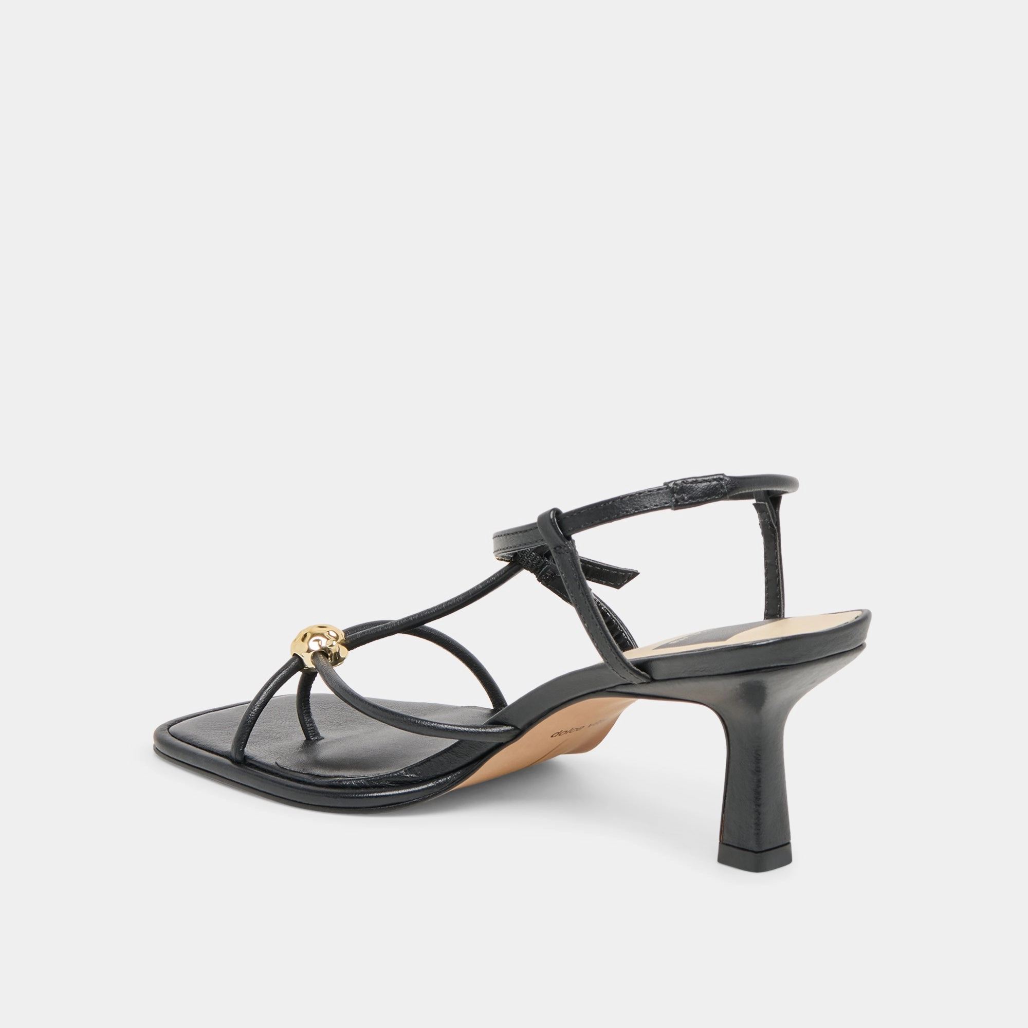 MYLEE HEELS BLACK LEATHER