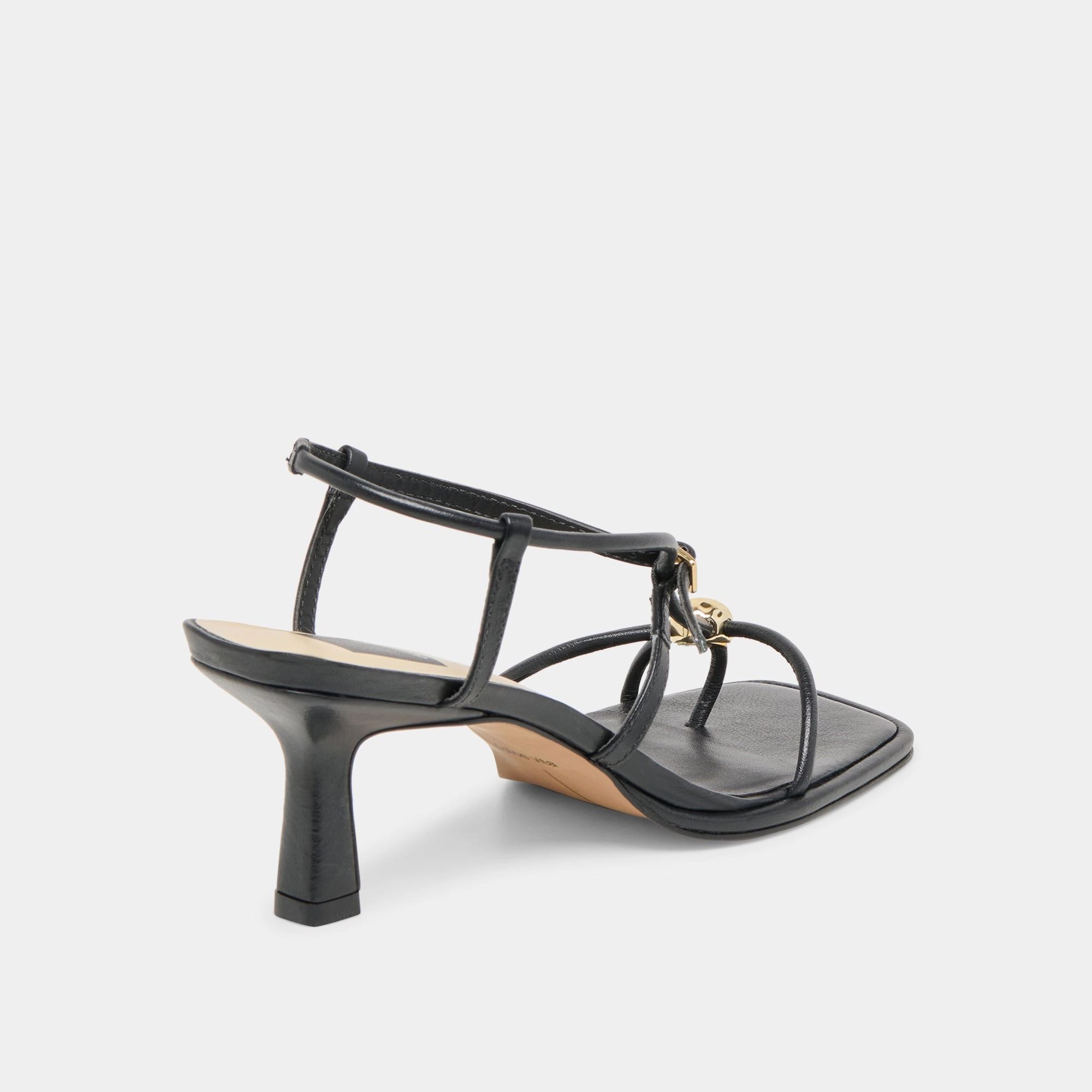 MYLEE HEELS BLACK LEATHER