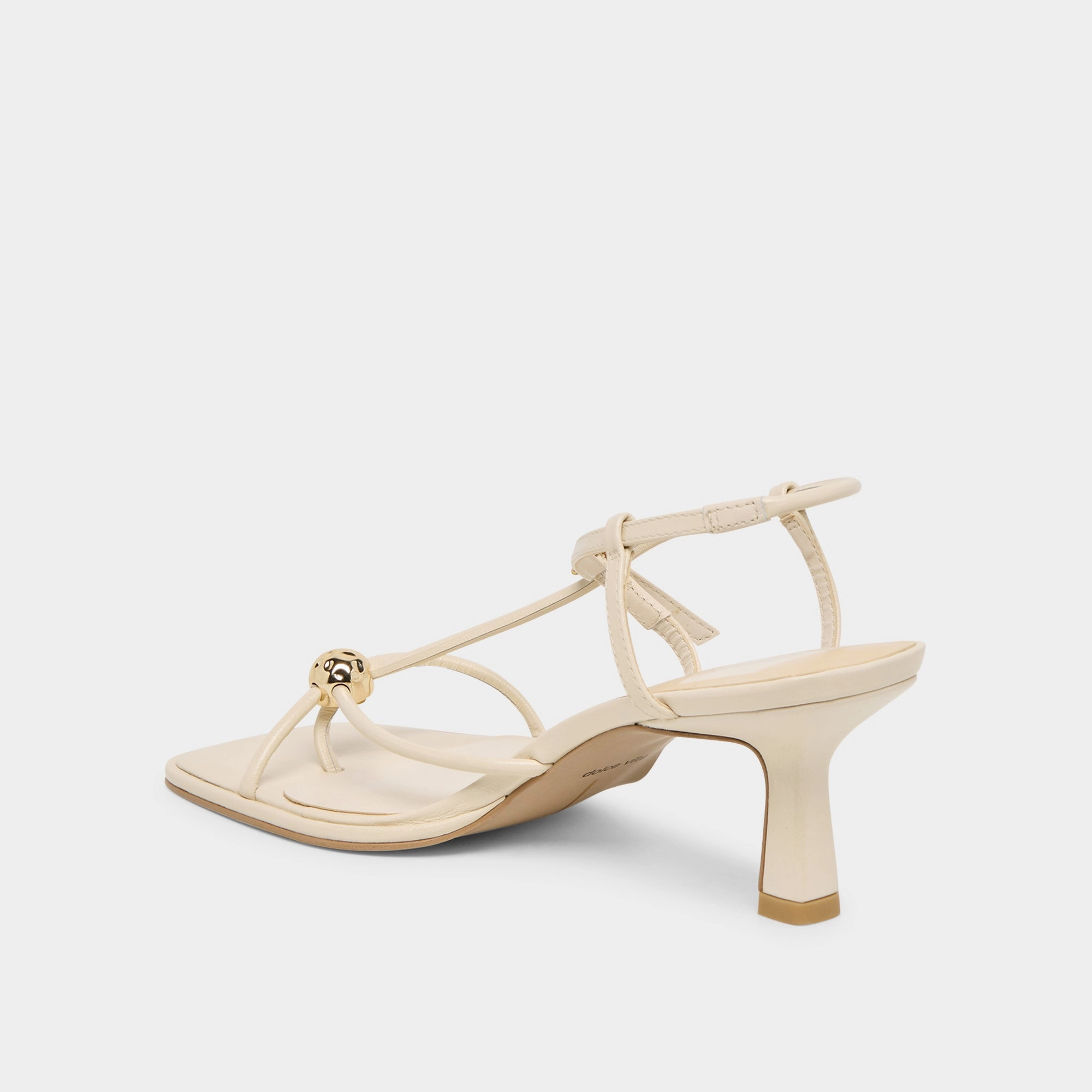 MYLEE HEELS CREME LEATHER