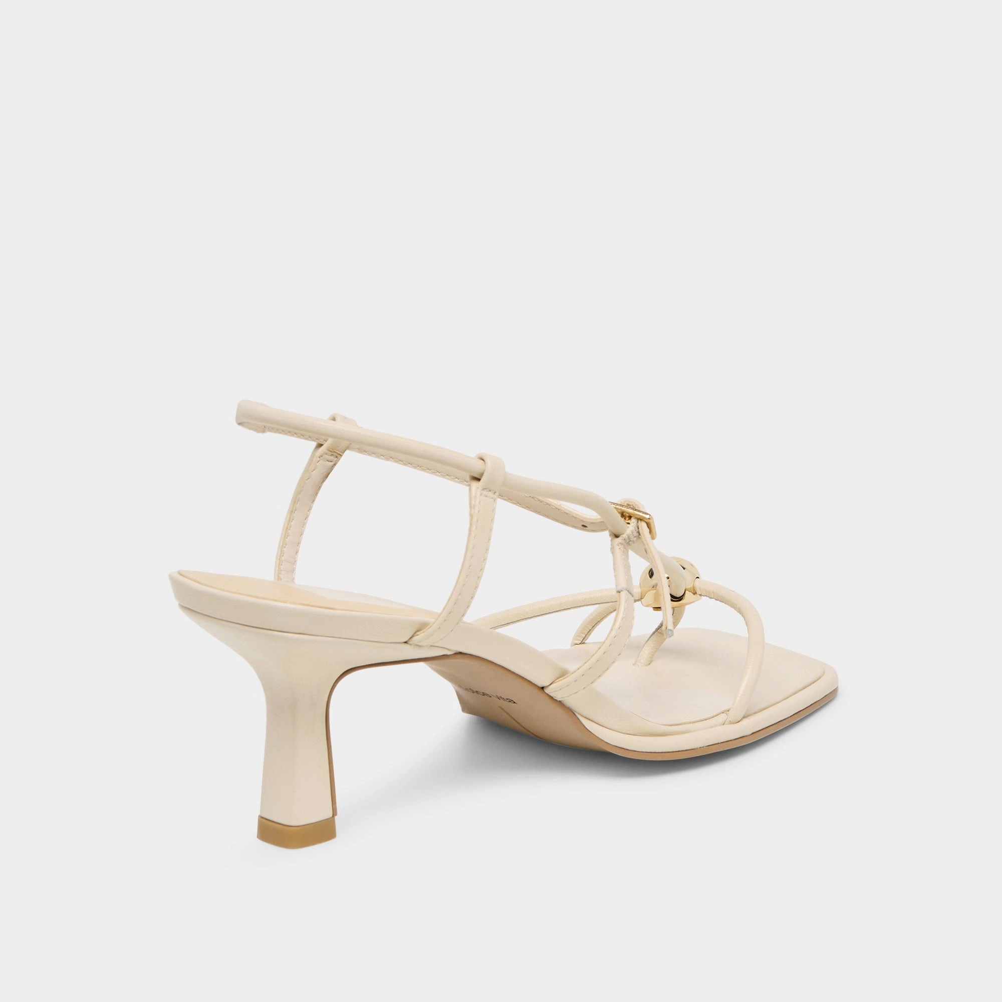 MYLEE HEELS CREME LEATHER
