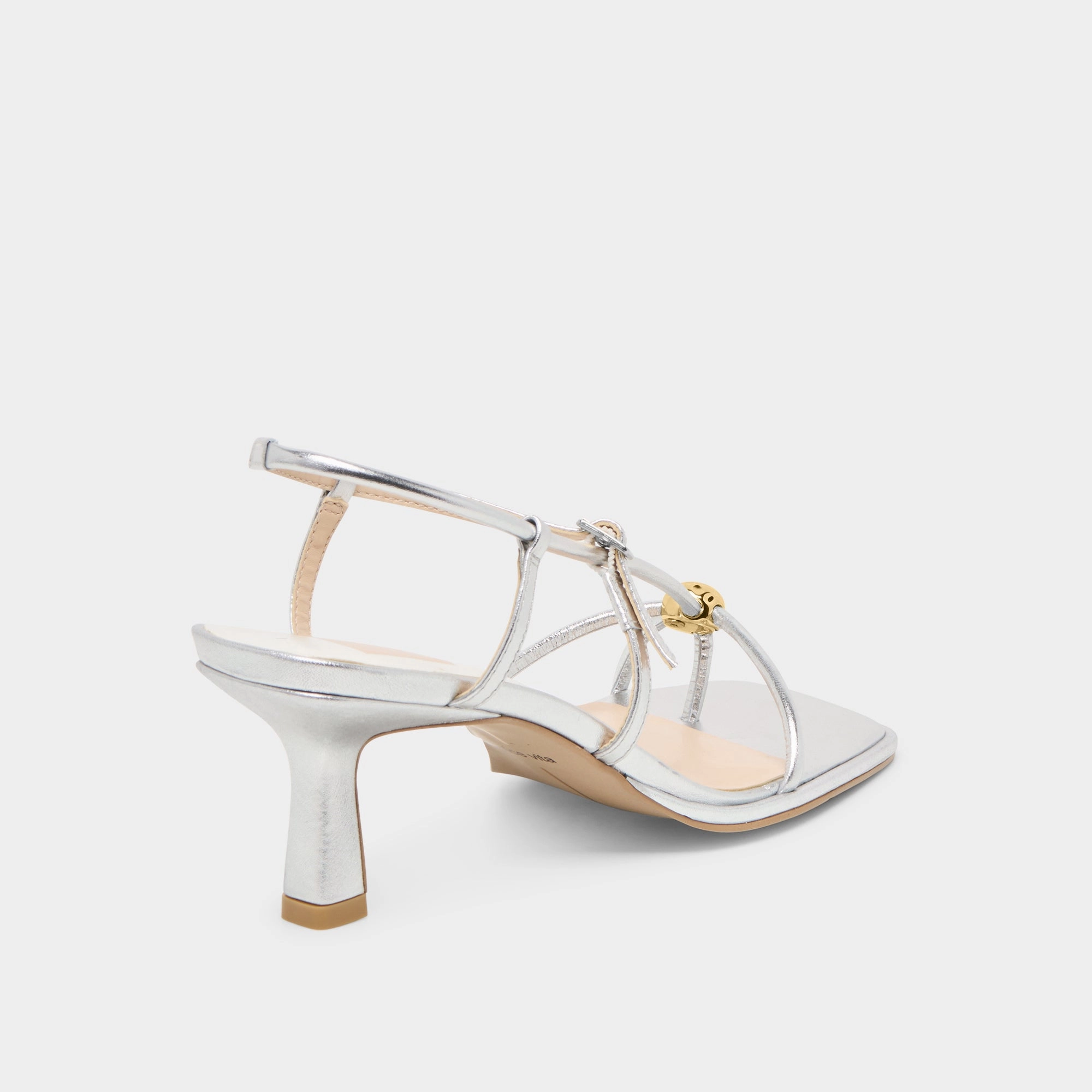 MYLEE HEELS SILVER DISTRESSED LEATHER