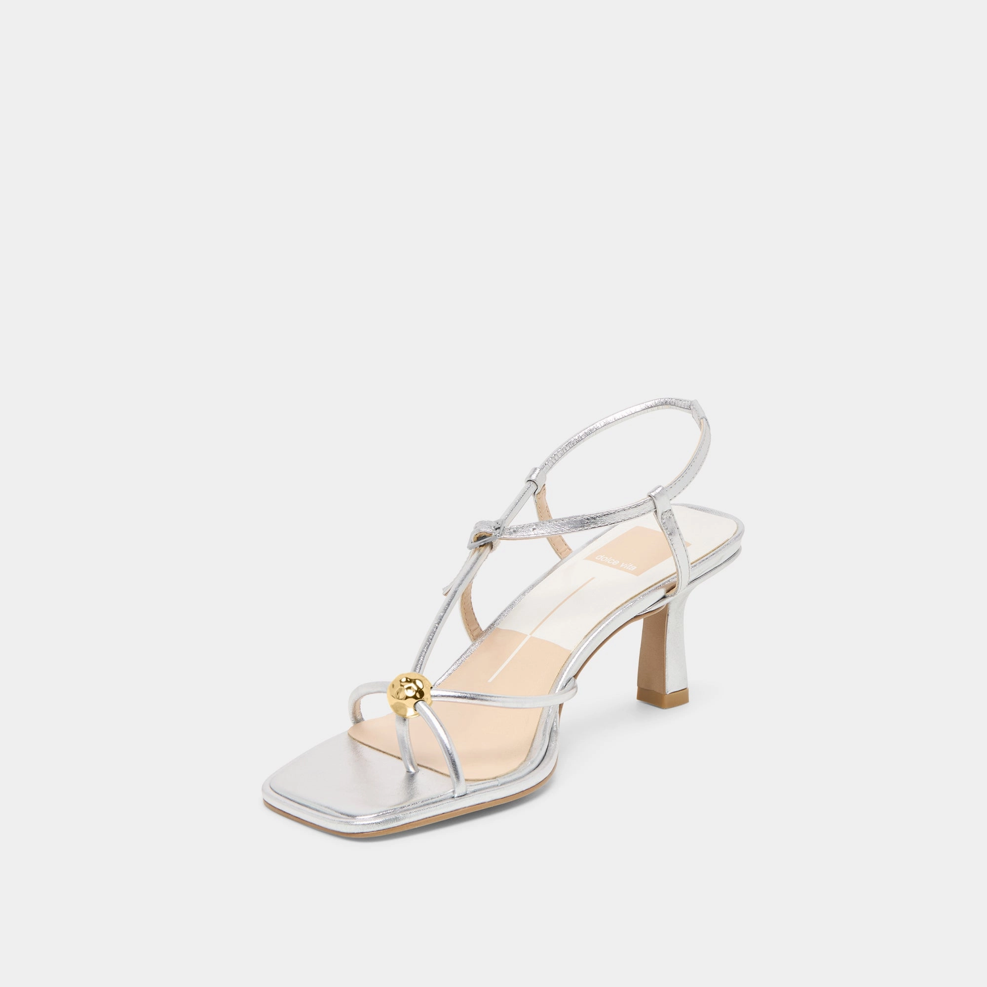 MYLEE HEELS SILVER DISTRESSED LEATHER