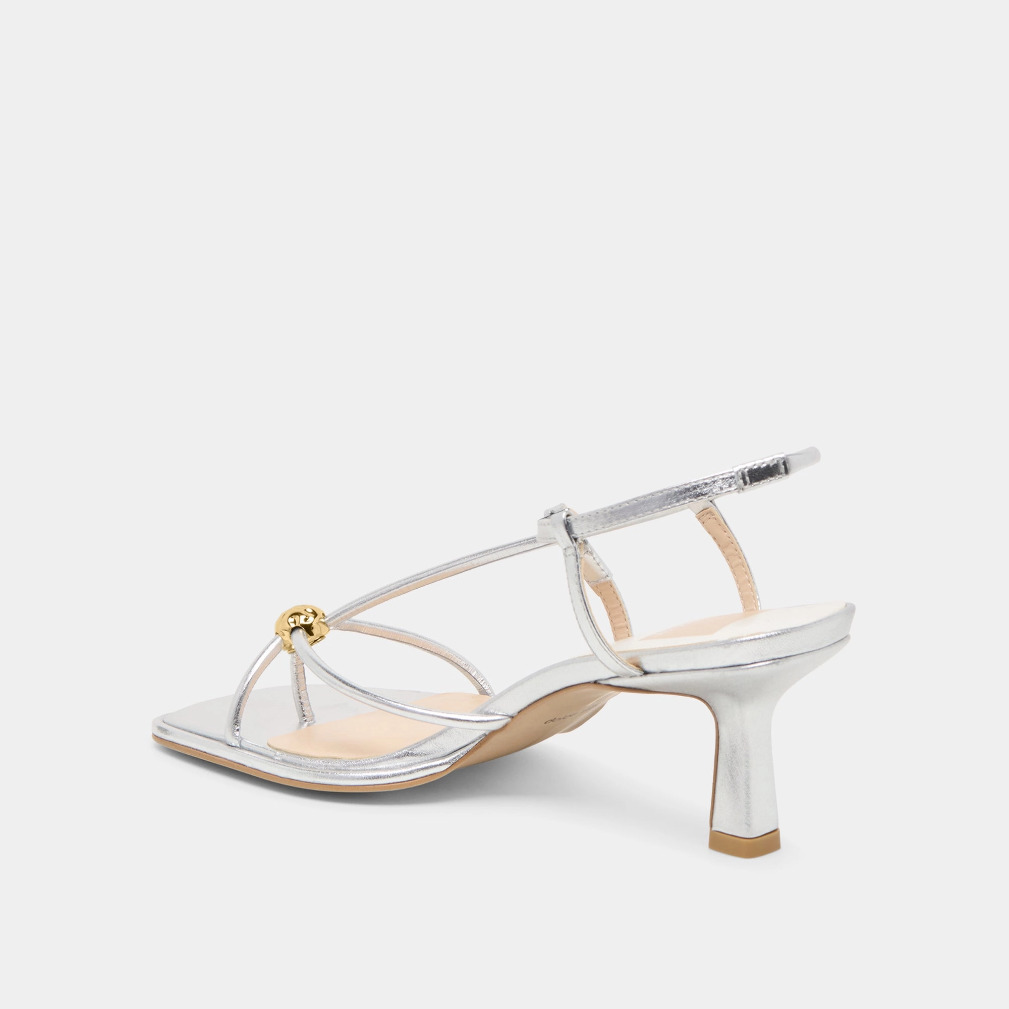 MYLEE HEELS SILVER DISTRESSED LEATHER