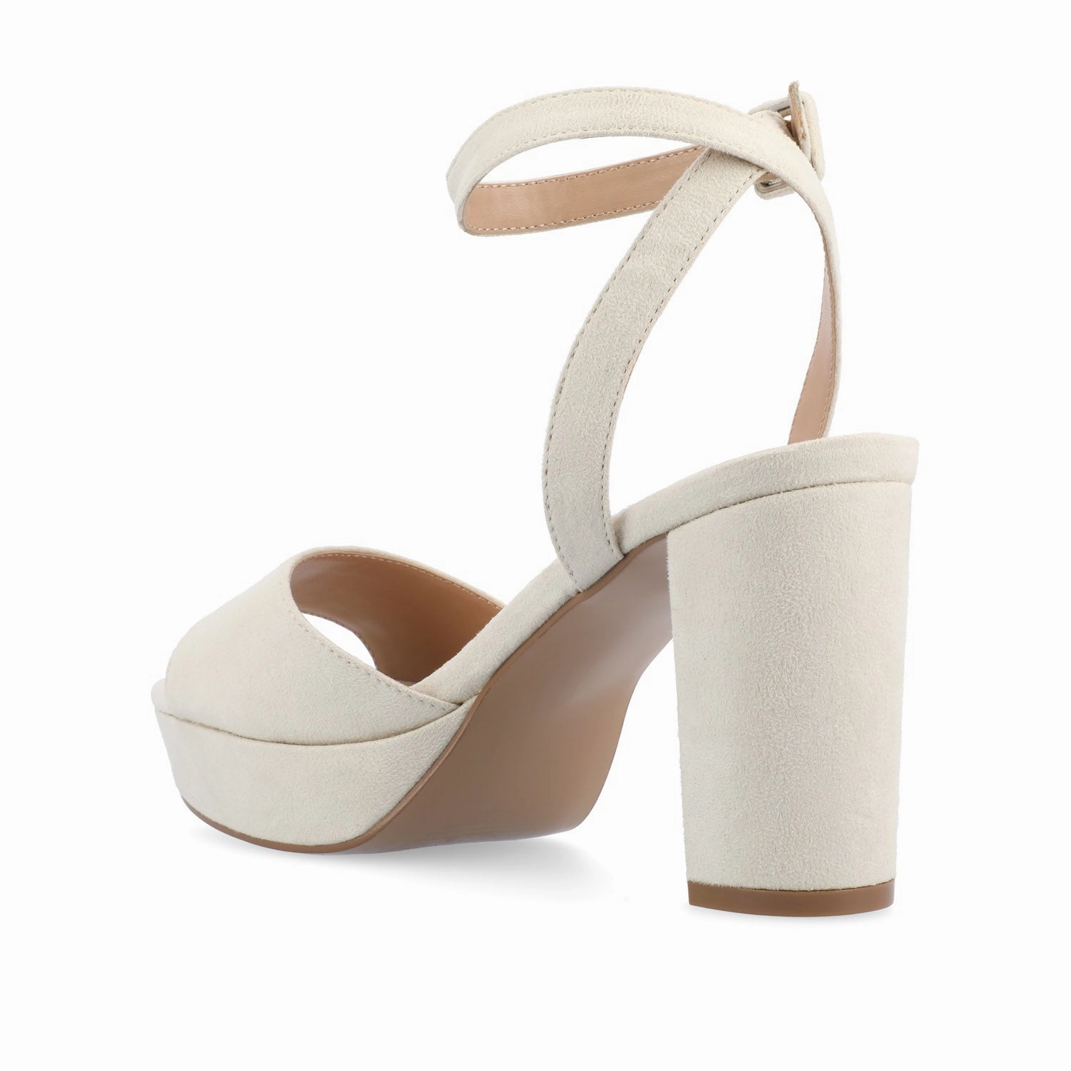 NAIRRI VEGAN LEATHER STRAPPY HEELS IN WIDE