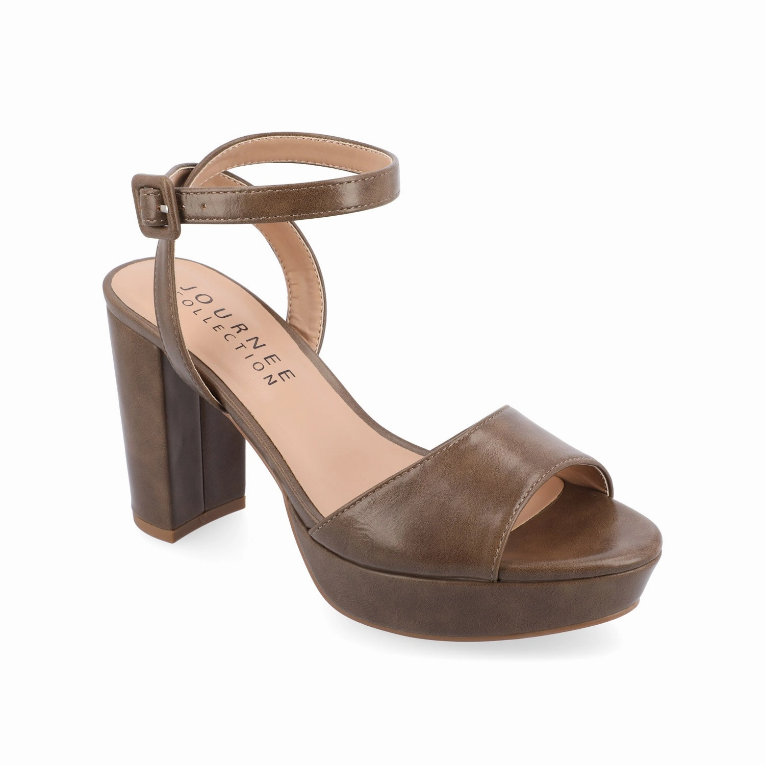 NAIRRI VEGAN LEATHER STRAPPY HEELS IN WIDE