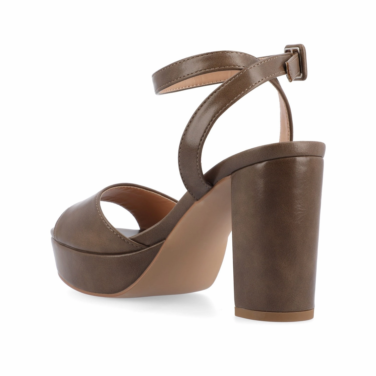 NAIRRI VEGAN LEATHER STRAPPY HEELS IN WIDE