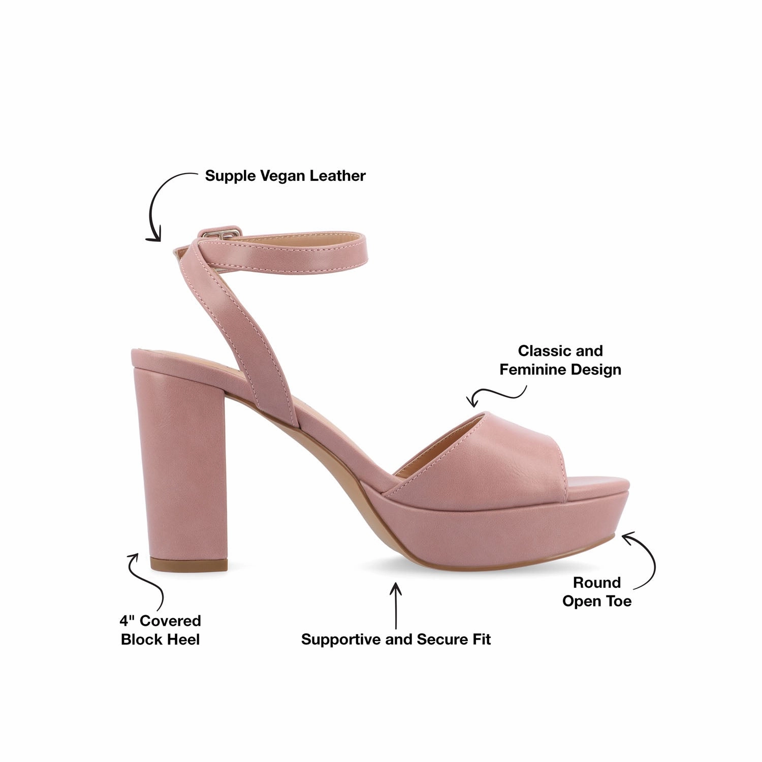 NAIRRI VEGAN LEATHER STRAPPY HEELS IN WIDE