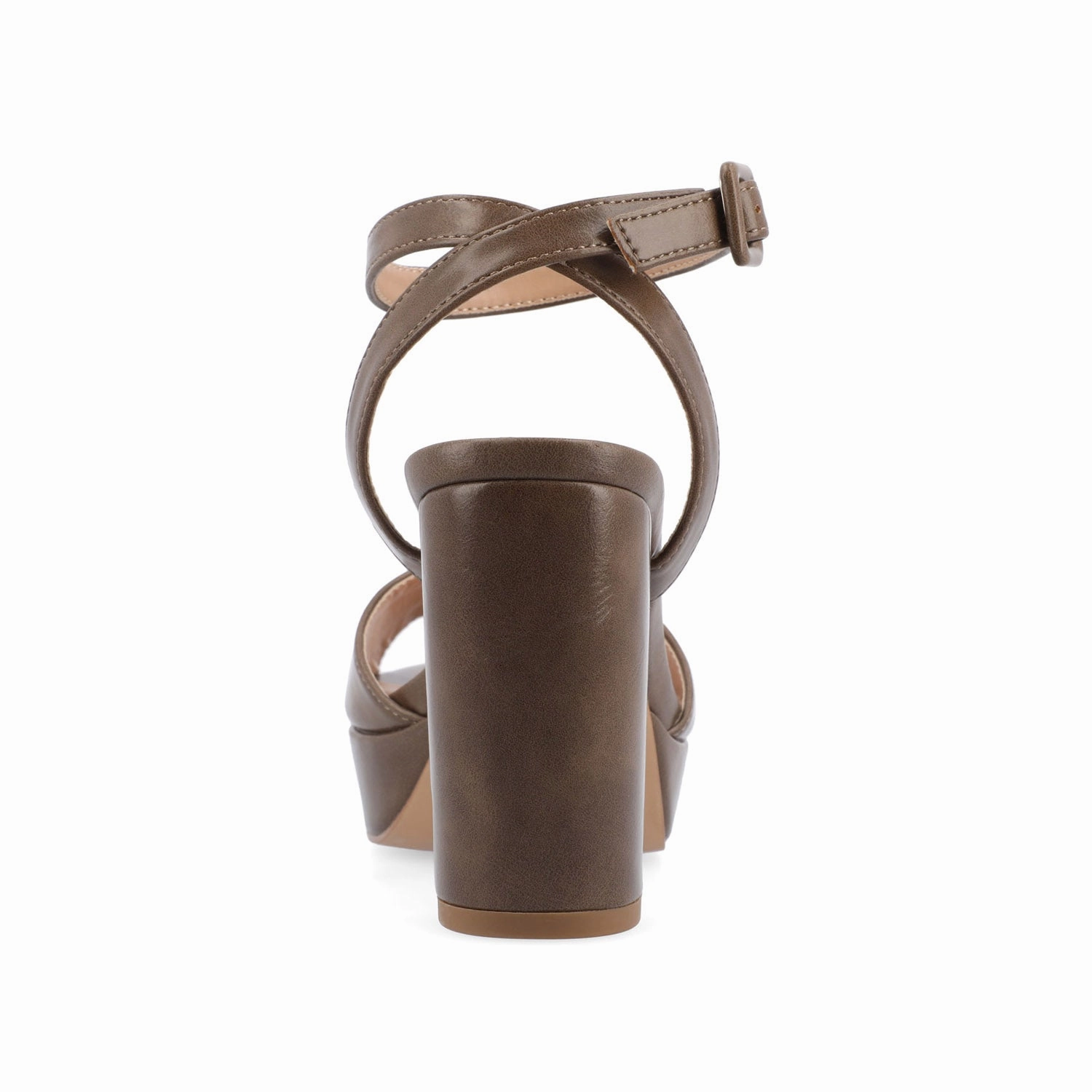 NAIRRI VEGAN LEATHER STRAPPY HEELS IN WIDE