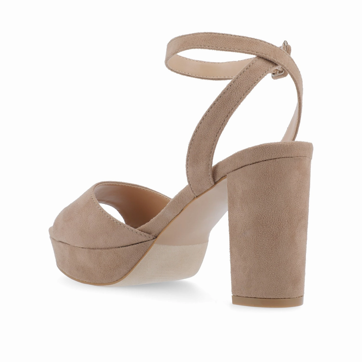 NAIRRI VEGAN LEATHER STRAPPY HEELS IN WIDE