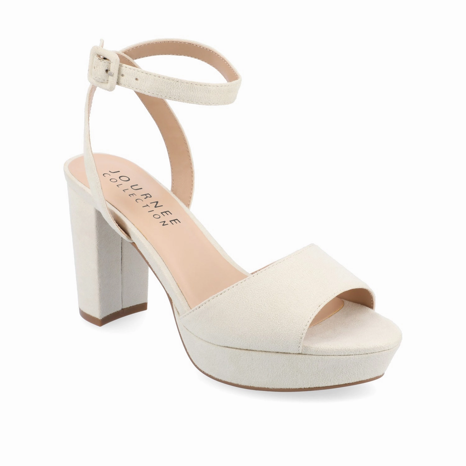 NAIRRI VEGAN LEATHER STRAPPY HEELS IN WIDE