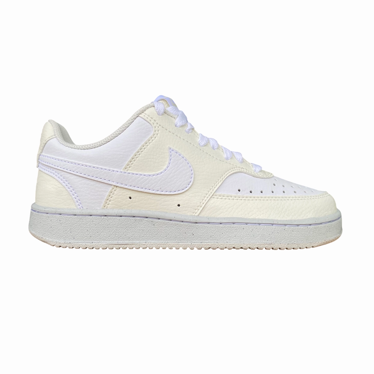 Nike scarpa sneakers da donna Court Vision Lo Next Nature DH3158-005 perla-bianco