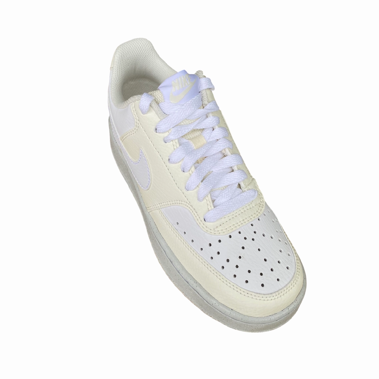 Nike scarpa sneakers da donna Court Vision Lo Next Nature DH3158-005 perla-bianco