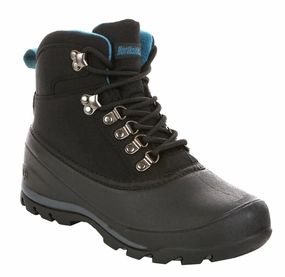 Stiff Soled Hiking Shoes 'Northside' Women's Glacier Peak 200GR WP Winter Boot - Black / Teal