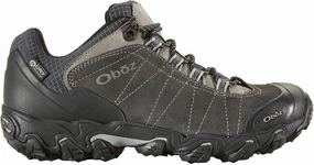 'Oboz' Men's Bridger Low B-Dry WP Hiker - Dark Shadow Hiking Shoes Half Size Up
