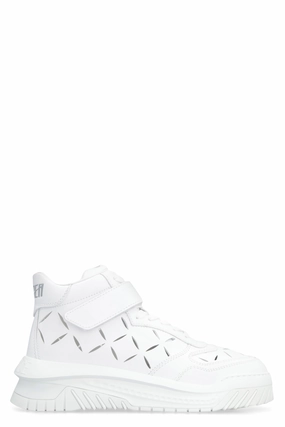 ODISSEA LEATHER HIGH-TOP SNEAKERS 