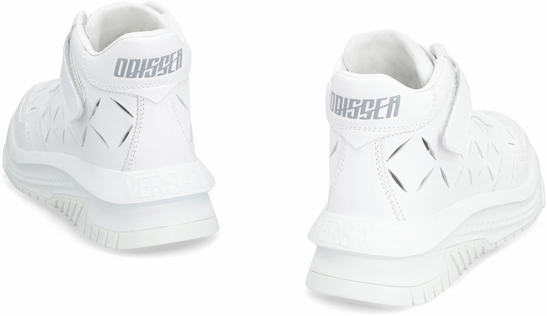ODISSEA LEATHER HIGH-TOP SNEAKERS